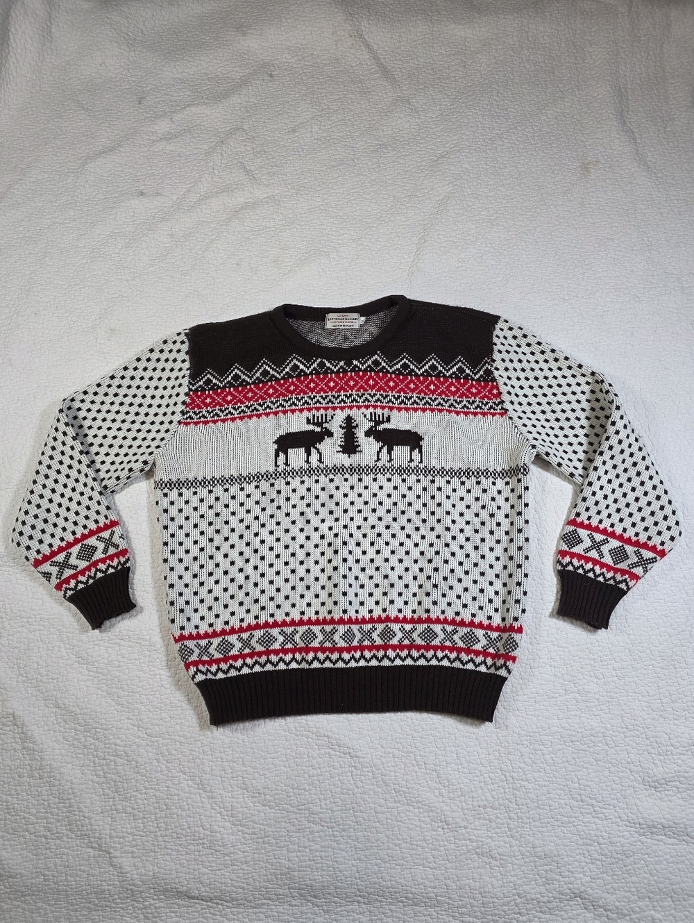 London Knitwear Gallery Winter Holiday Moose Sweater